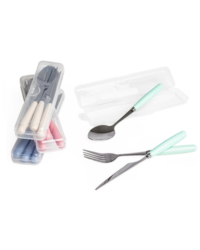 Brindes Personalizados - Kit Talheres 3 Pecas Personalizado