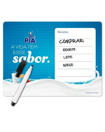 Lousa Magnética Personalizada para Geladeira