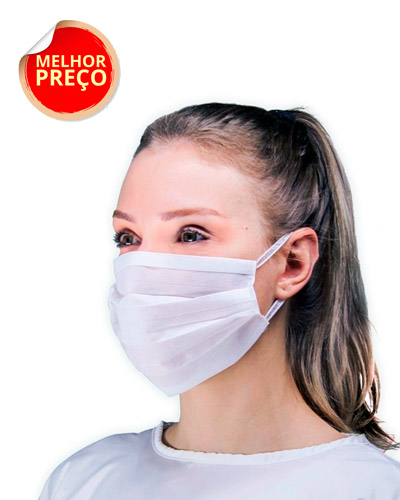 Mascara Descartavel TNT Personalizada