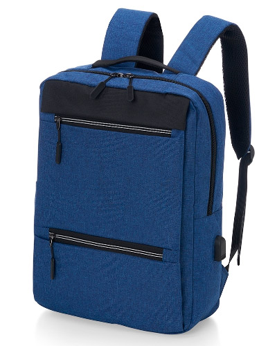 Brindes Personalizados - MOCHILA DE NYLON COM ADAPTADOR USB PERSONALIZADA