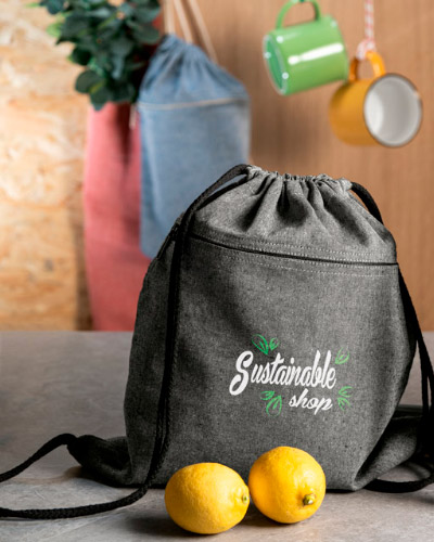 Brindes Personalizados - Mochila Saco Reciclada Personalizada