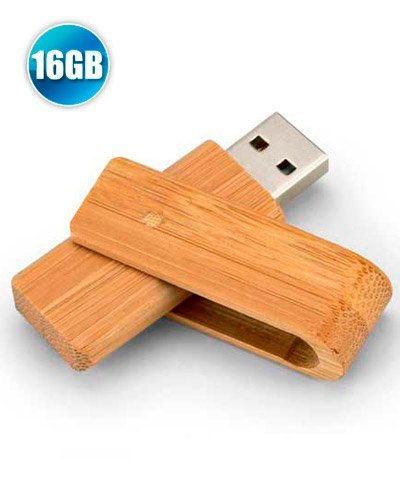 Pen drive 16GB Giratório Ecológico Personalizado