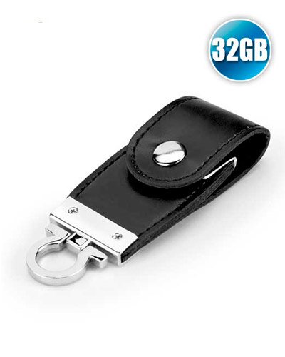 Pen drive 32gb de Couro Personalizado