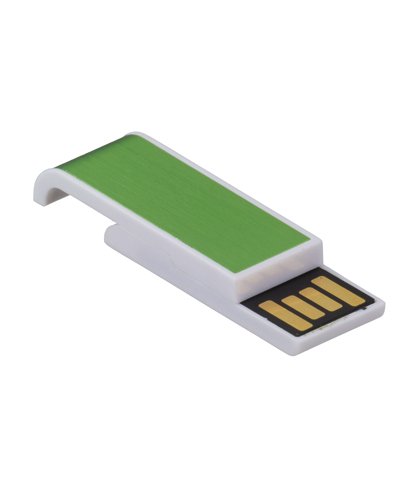 Brindes Personalizados - Pen drive 4 gb Personalizado Retrátil Verde