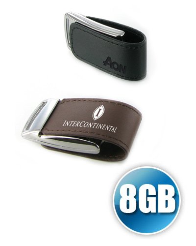 Pen drive 8 gb em Couro com Imã Personalizado
