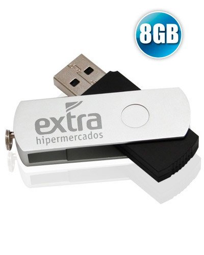 Brindes Personalizados - Pen drive 8GB Modelo XM