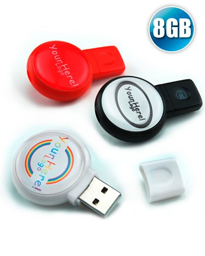 Pen drive 8GB Redondo para Brindes