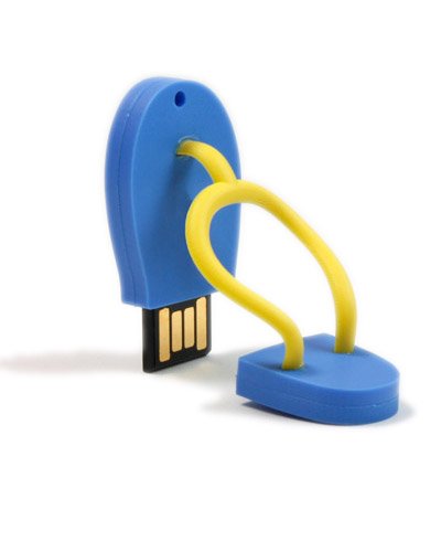 Brindes Personalizados - Pen drive Chinelo Emborrachado