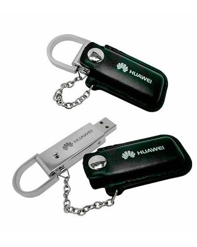 Brindes Personalizados - Pen drive de Couro Personalizado