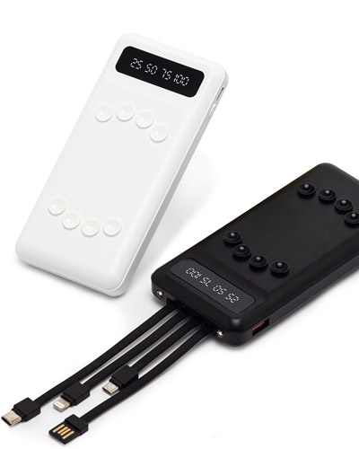 Brindes Personalizados - Power Bank 10.000mAh com Lanterna Personalizado