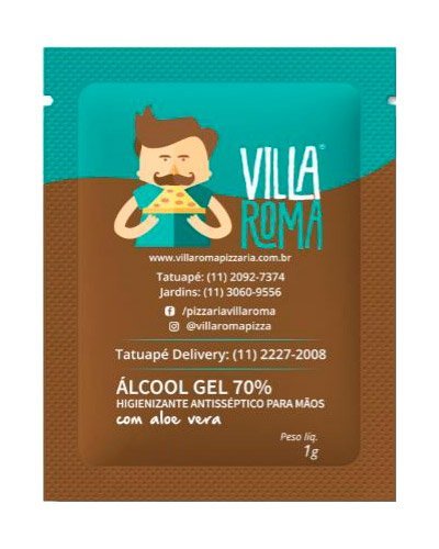 Sachê de Álcool em gel Personalizado