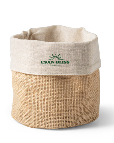 Brindes Personalizados - Sacola Personalizada em juta e Algodao