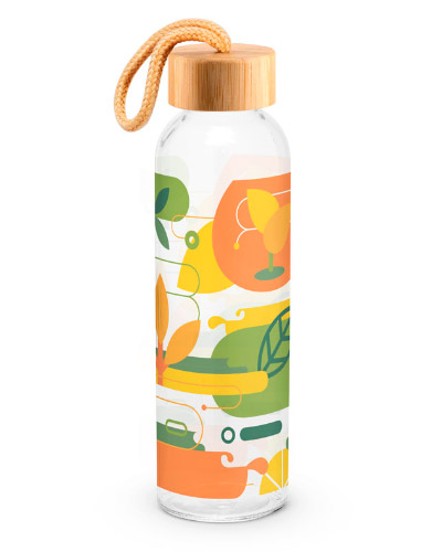 Brindes Personalizados - Squeeze em vidro Personalizada para Brindes
