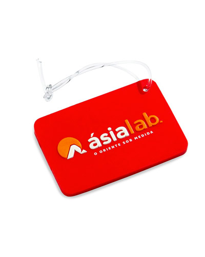 Tag de Bagagem Emborrachada Personalizada para Brinde