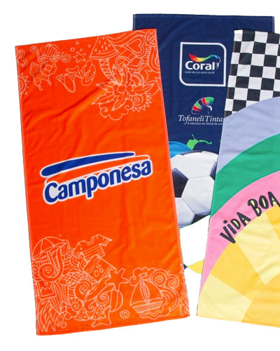 Brindes Personalizados - Toalha em Poliester Personalizada para Brindes